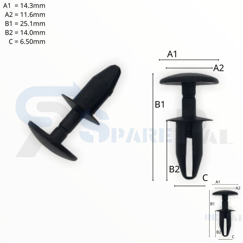 SPAREPAL FASTENER CLIP 推進式定位扣 SPL-10913