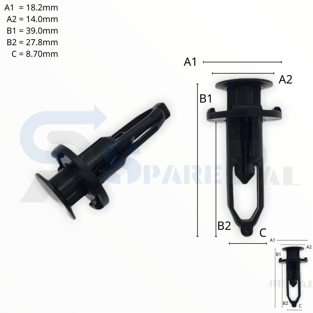 SPAREPAL FASTENER CLIP 推進式定位扣 SPL-10976