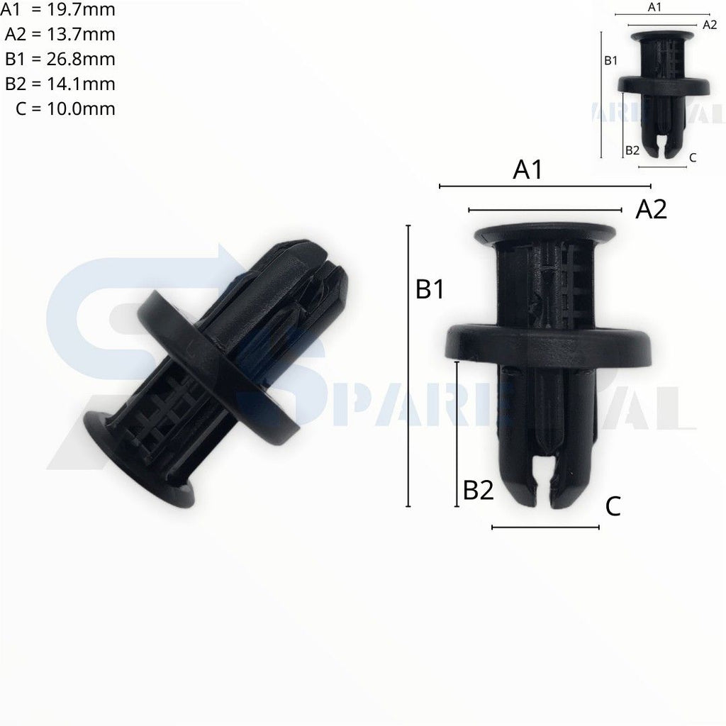 SPAREPAL FASTENER CLIP 推進式定位扣 SPL-10392