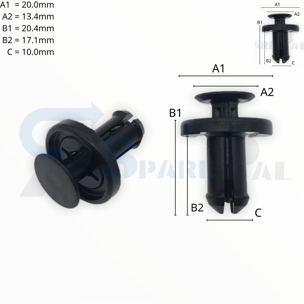 SPAREPAL FASTENER CLIP 推進式定位扣 SPL-10384