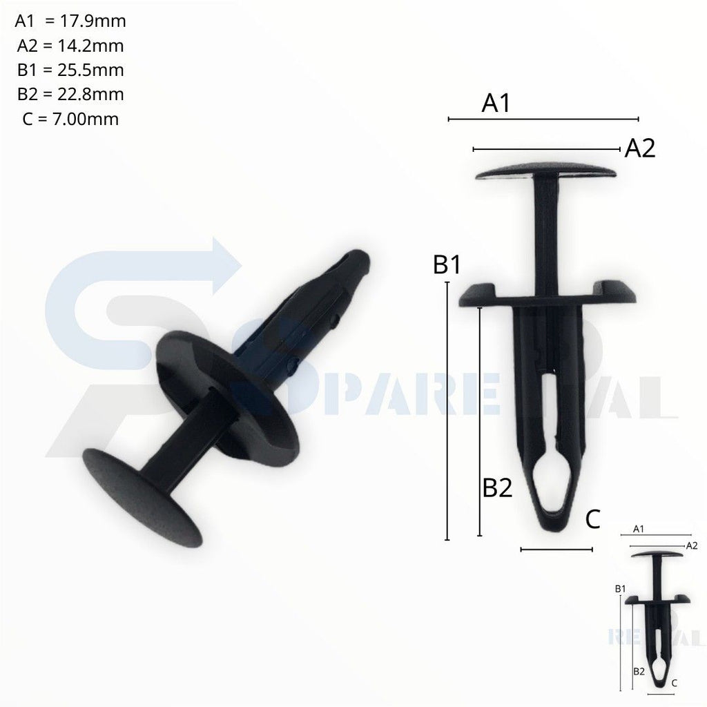 SPAREPAL FASTENER CLIP 推進式定位扣 SPL-10846