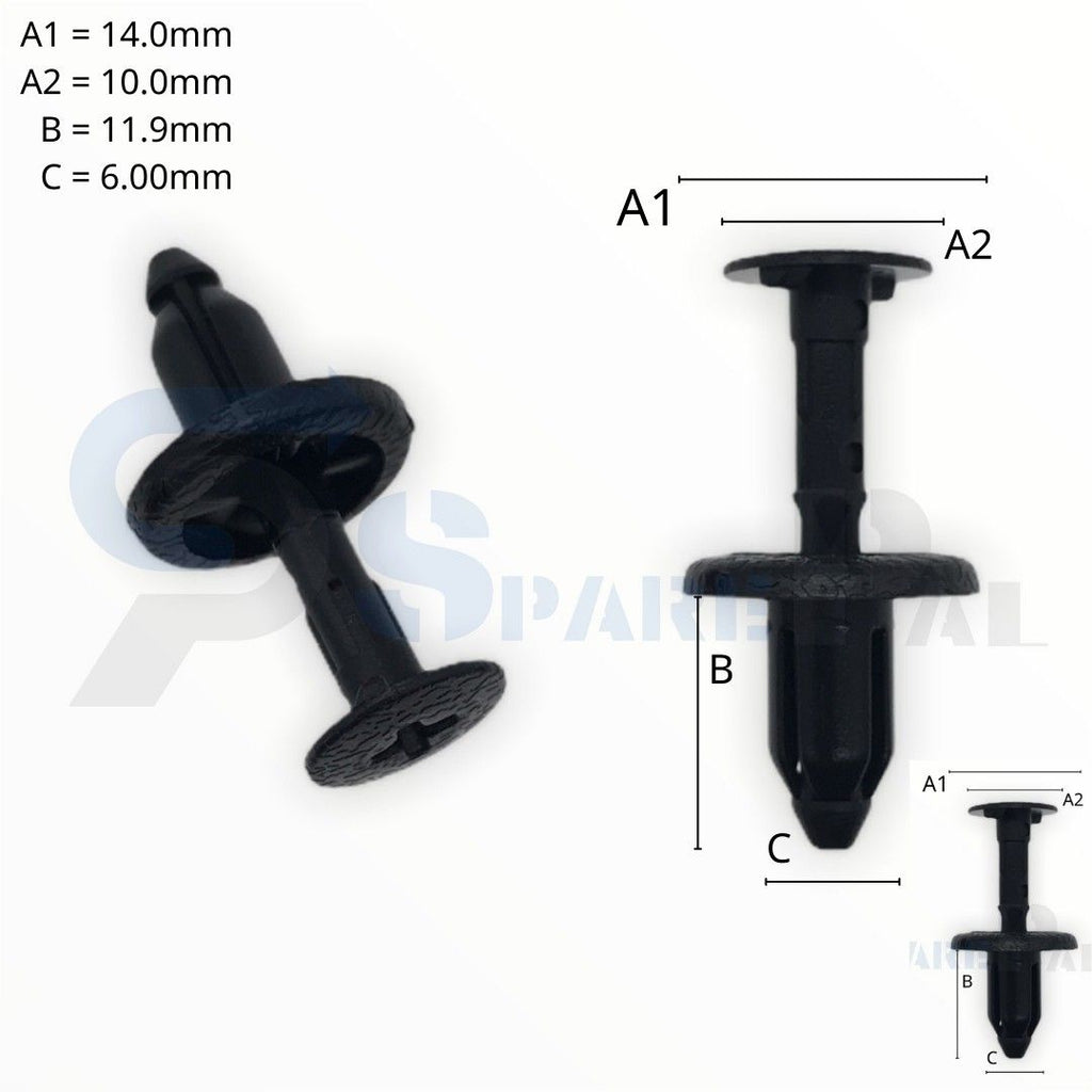 SPAREPAL FASTENER CLIP 推進式定位扣 SPL-11259