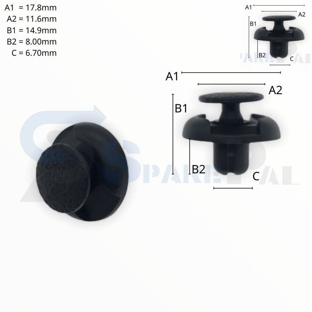 SPAREPAL FASTENER CLIP 推進式定位扣 SPL-10744