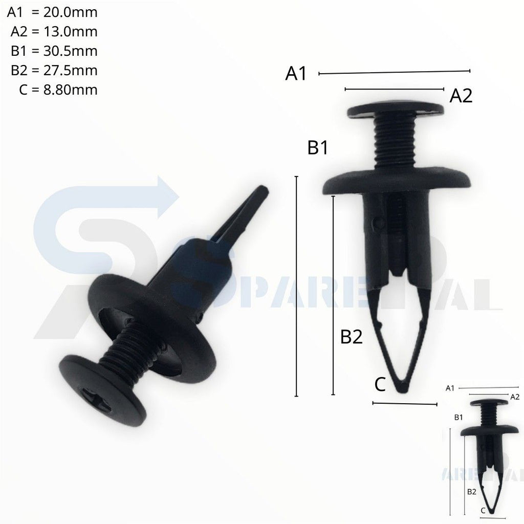 SPAREPAL FASTENER CLIP 推進式定位扣 SPL-11026