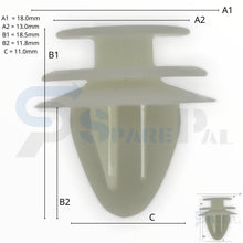 Load image into Gallery viewer, SPAREPAL FASTENER CLIP 護板扣 SPL-10690