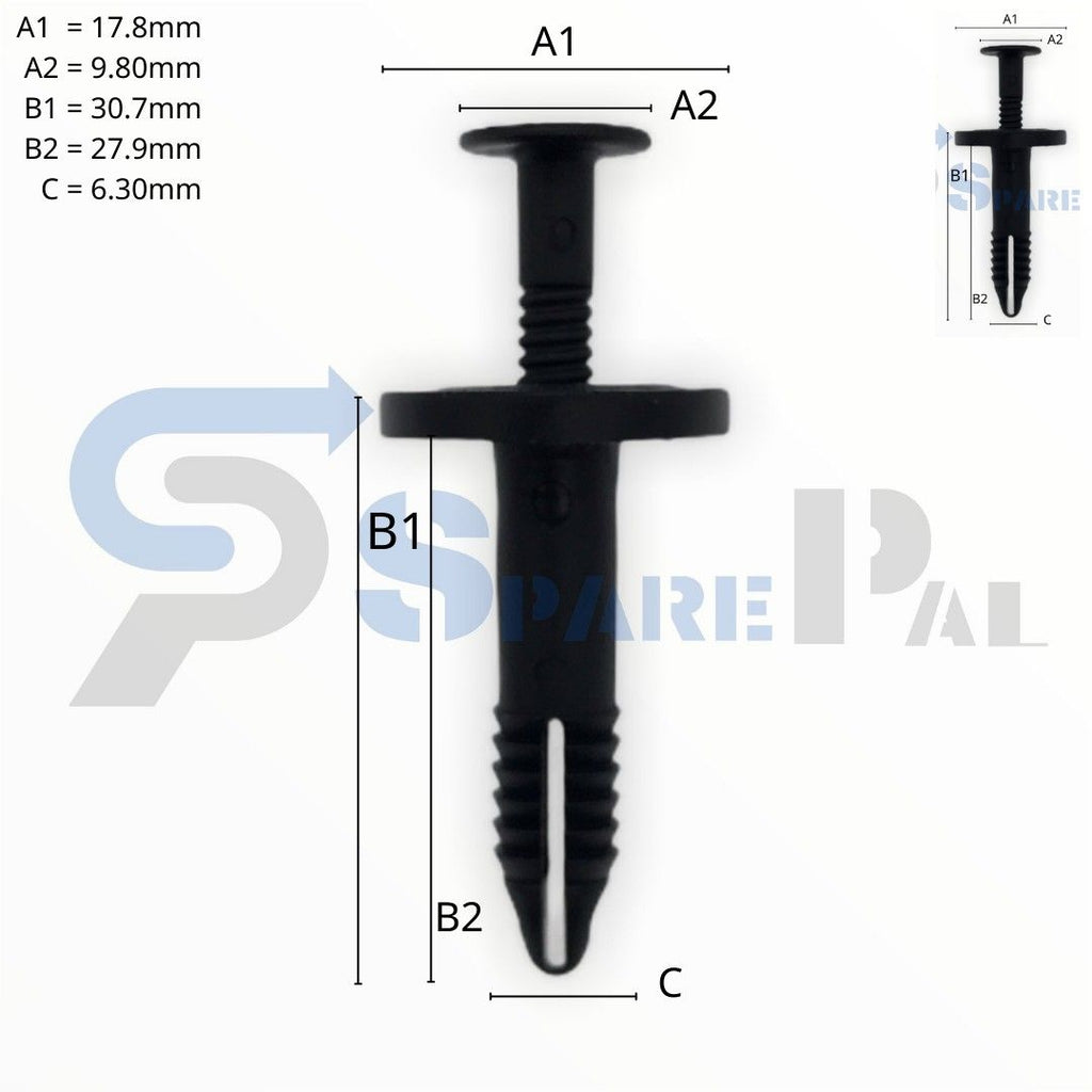 SPAREPAL FASTENER CLIP 推進式定位扣 SPL-10980