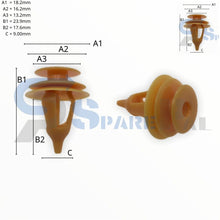 이미지를 갤러리 뷰어에 로드 , SPAREPAL FASTENER CLIP 護板扣 SPL-10989