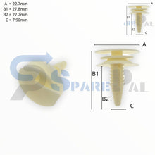 Load image into Gallery viewer, SPAREPAL FASTENER CLIP 樹形釘扣 SPL-10820