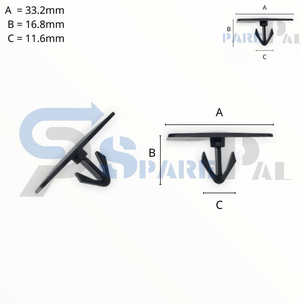 SPAREPAL FASTENER CLIP 密封式定位卡扣 SPL-10388