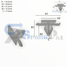 将图片加载到图库查看器，SPAREPAL FASTENER CLIP 護板扣 SPL-10393