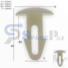 将图片加载到图库查看器，SPAREPAL FASTENER CLIP 密封式定位卡扣 SPL-10735