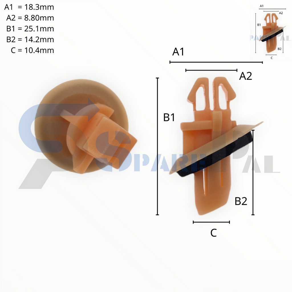 SparePal  Fastener & Clip SPL-10031