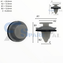 将图片加载到图库查看器，SparePal  Fastener &amp; Clip SPL-10050