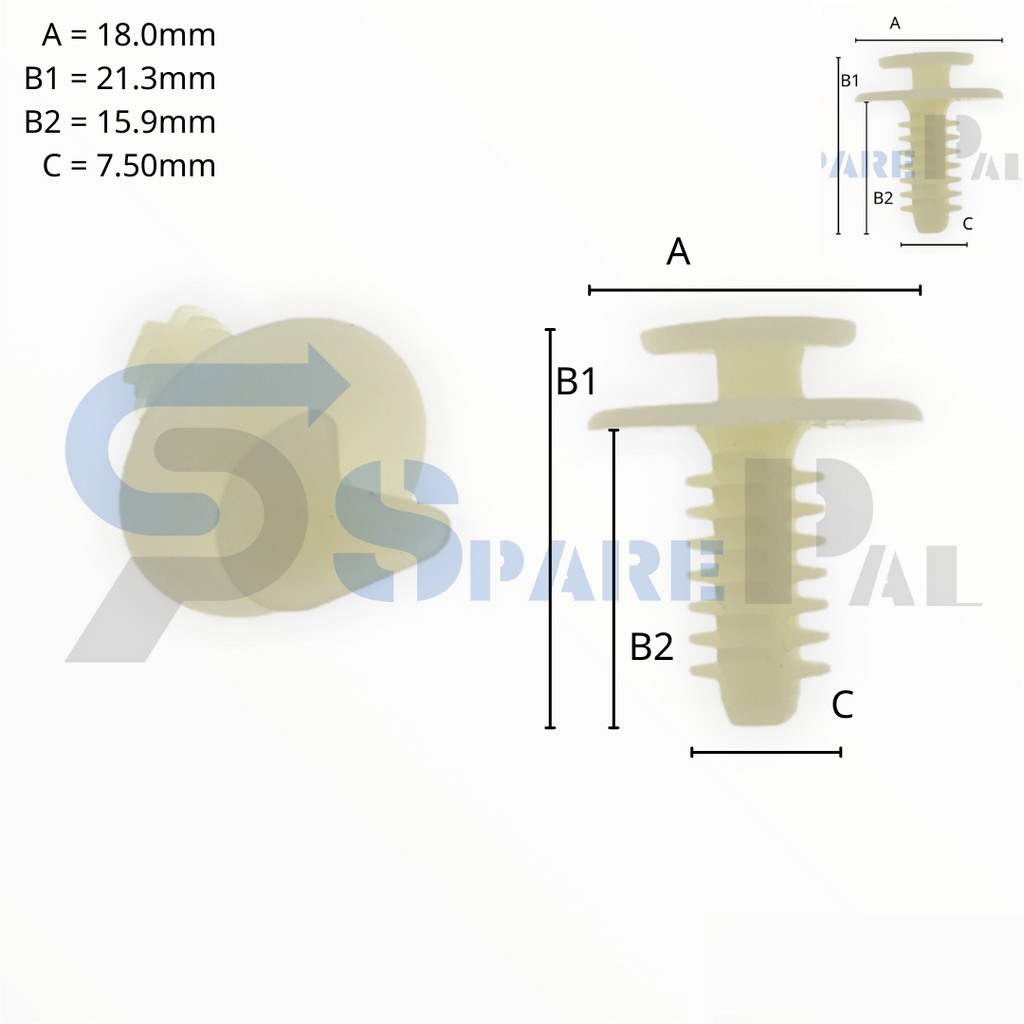 SparePal  Fastener & Clip SPL-10053