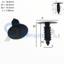 将图片加载到图库查看器，SparePal  Fastener &amp; Clip SPL-10058