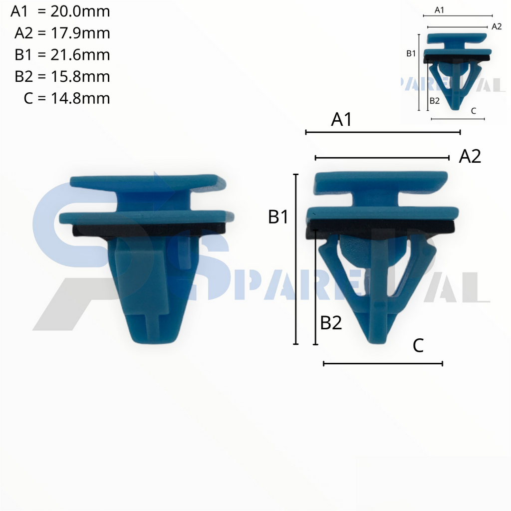 SparePal  Fastener & Clip SPL-10070