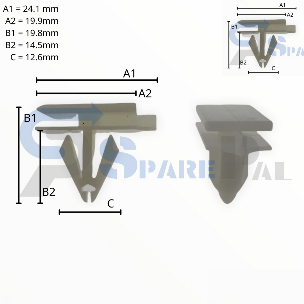 SparePal  Fastener & Clip SPL-10171