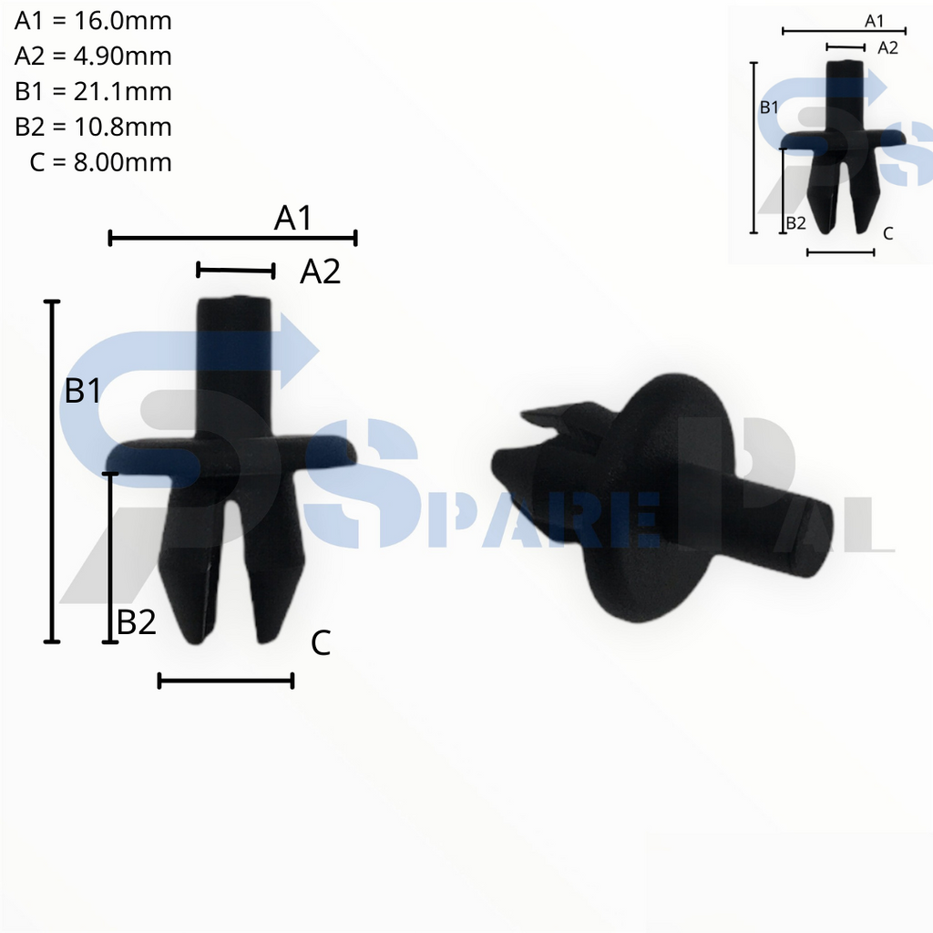 SparePal  Fastener & Clip SPL-10186