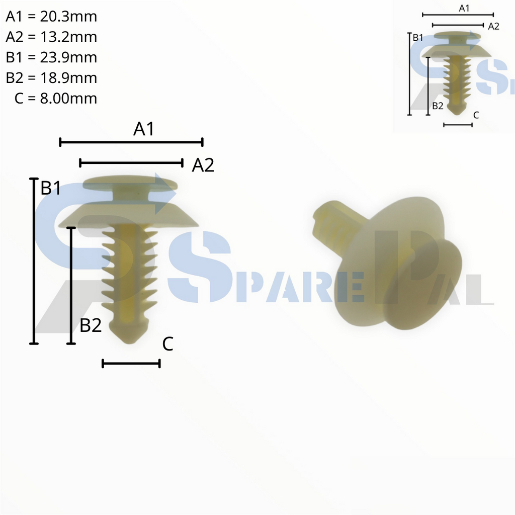 SparePal  Fastener & Clip SPL-10385