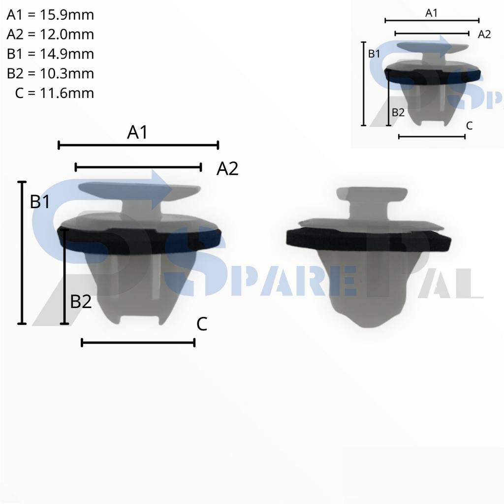 SparePal  Fastener & Clip SPL-10561