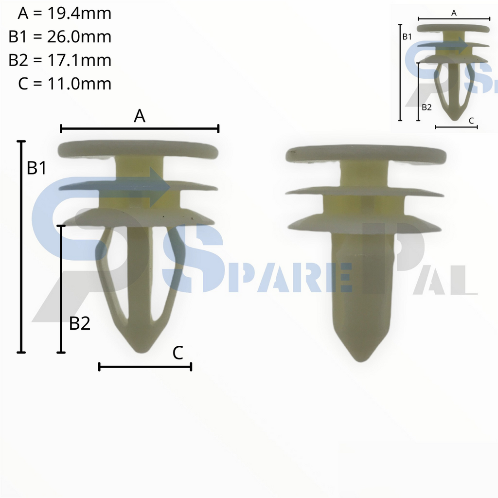 SparePal  Fastener & Clip SPL-10797