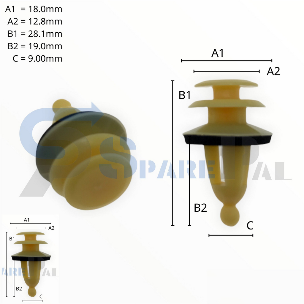 SPAREPAL FASTENER CLIP 護板扣SPL-10982