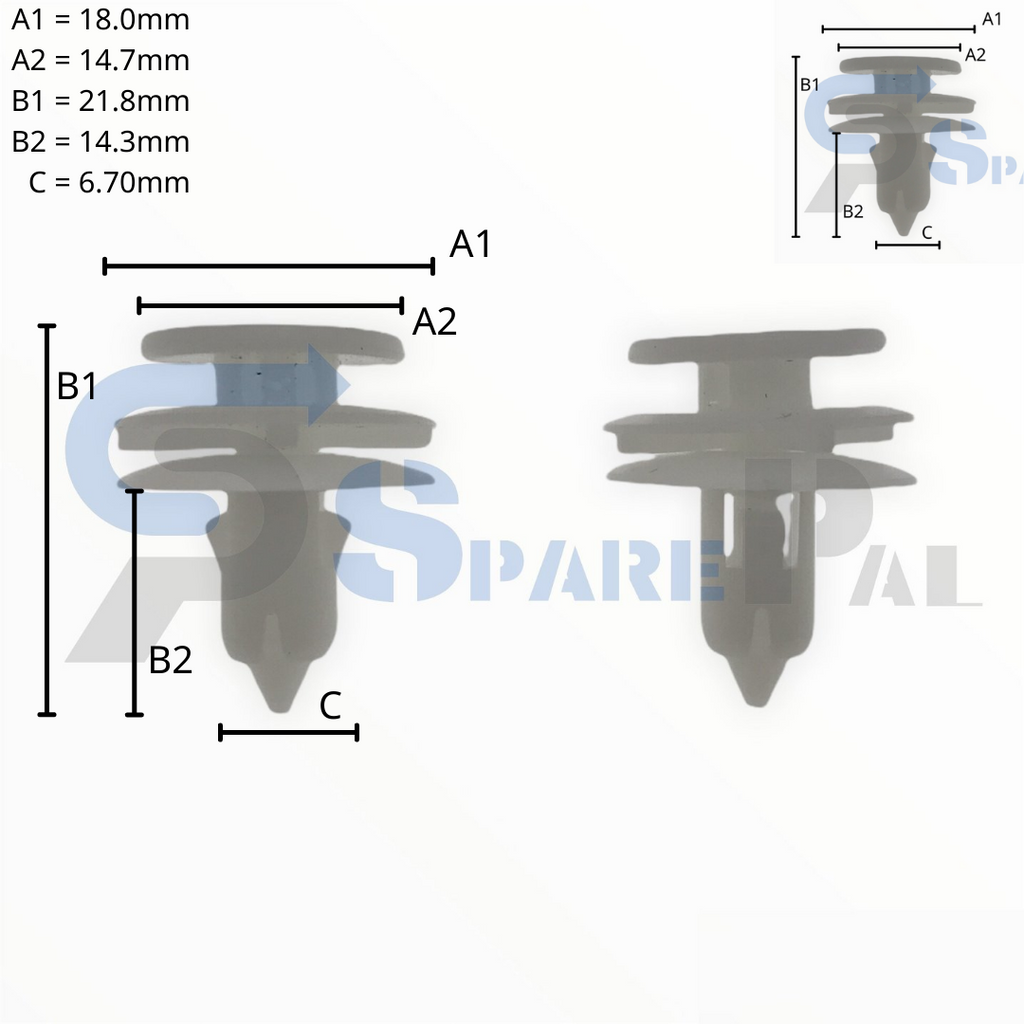 SparePal  Fastener & Clip SPL-11018