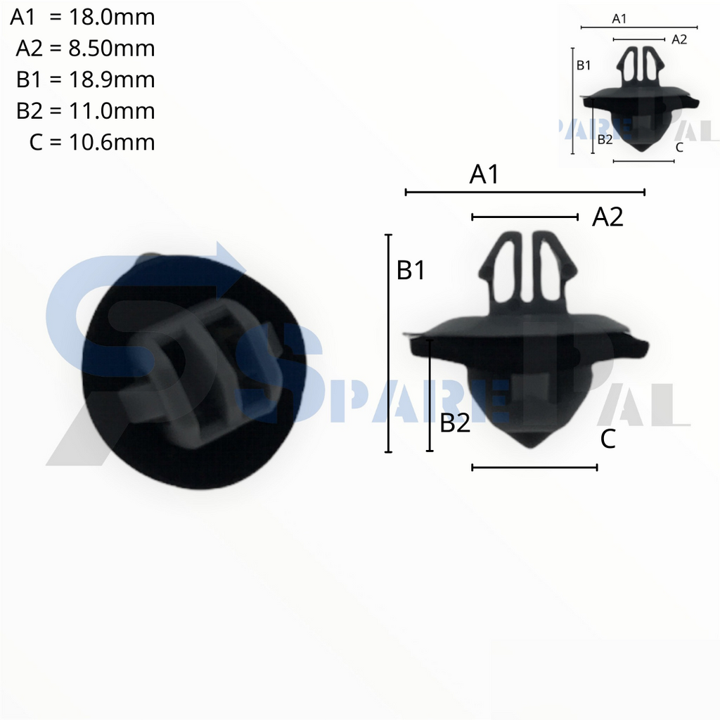 SparePal  Fastener & Clip SPL-11071