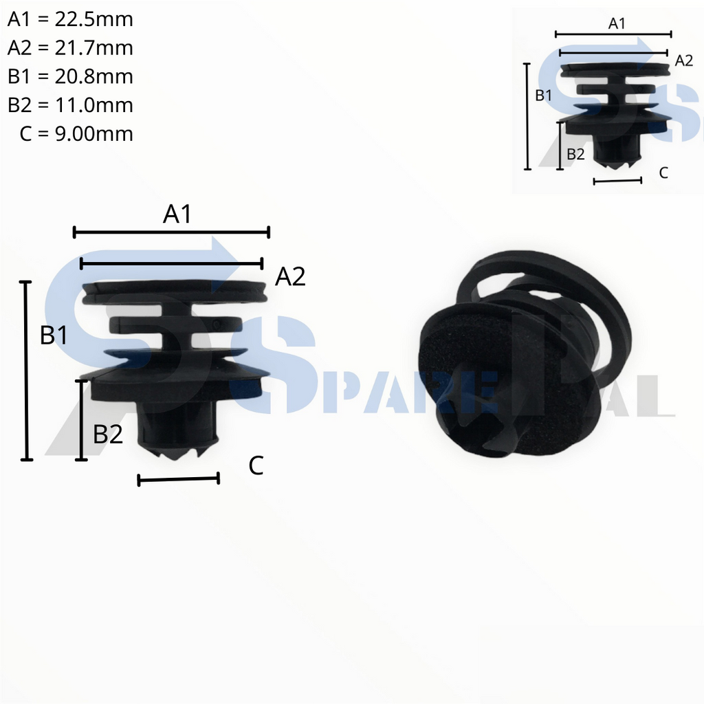 SparePal  Fastener & Clip SPL-11164