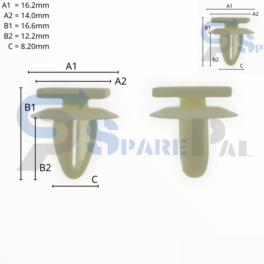 SparePal  Fastener & Clip SPL-11197