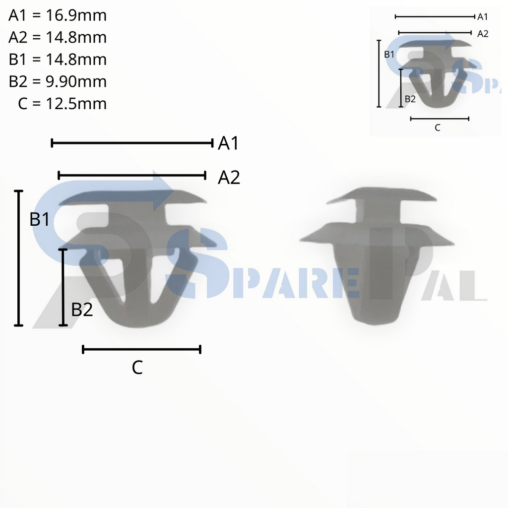 SparePal  Fastener & Clip SPL-11311