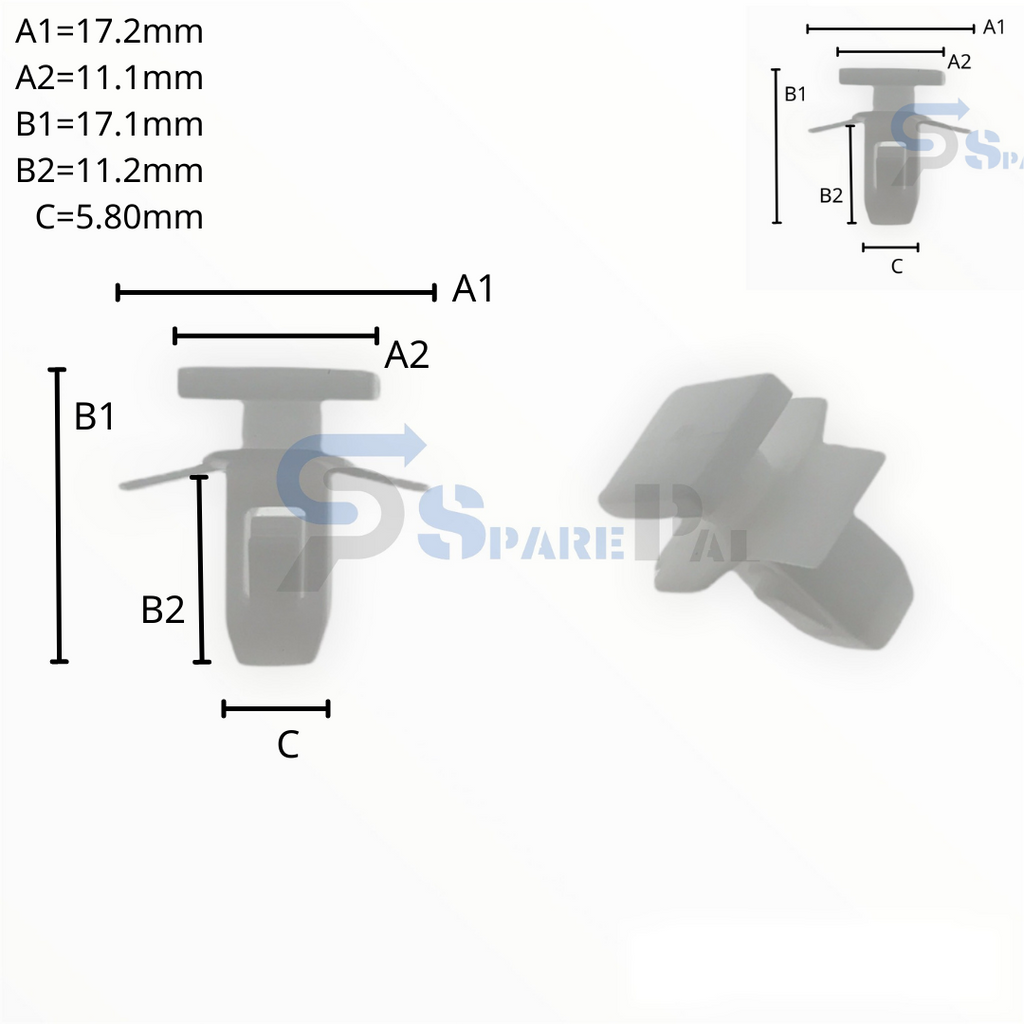 SparePal  Fastener & Clip SPL-11564