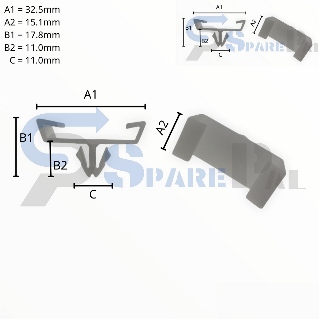 SparePal  Fastener & Clip SPL-11568