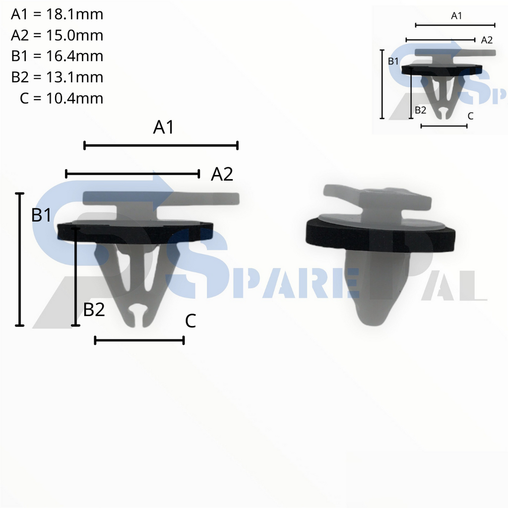 SparePal  Fastener & Clip SPL-11619