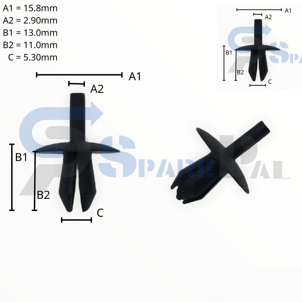 SparePal  Fastener & Clip SPL-11715