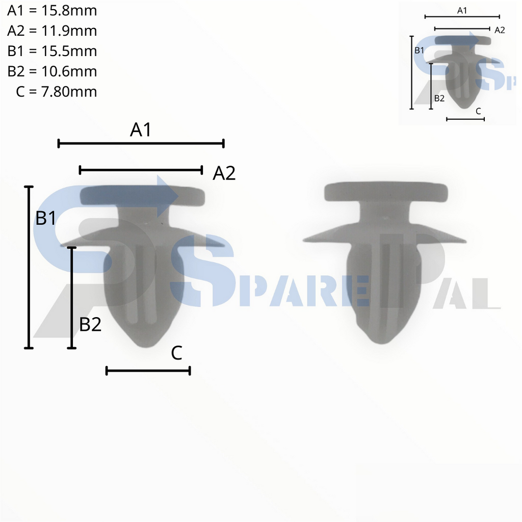 SparePal  Fastener & Clip SPL-11746